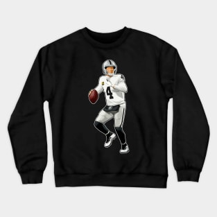 Derek Carr #4 Drops Back Crewneck Sweatshirt